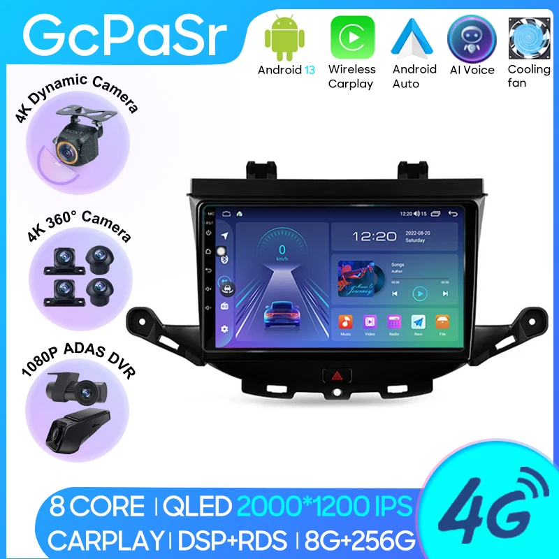 

Автомобильный радиоприемник Android 13 Carplay для Opel Astra K 2015-2019, навигация GPS, Android, автомобильный экран, стерео, 4G, 5G, Wi-Fi, видео, No 2din, DVD