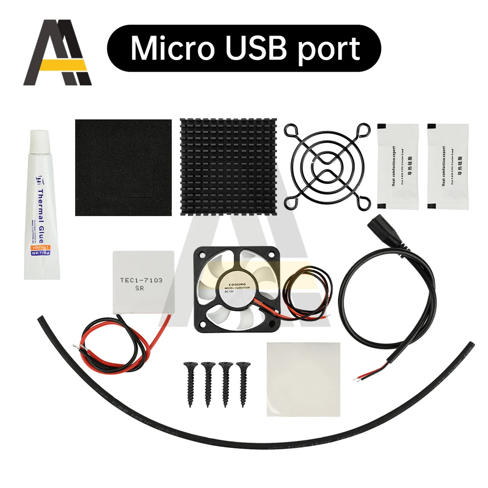 DC 5V Dispositivo di raffreddamento del telefono Kit fai da te Chip di raffreddamento a semiconduttore TEC1-7103 Ventola conduttrice di calore Silenzioso Tablet Raffreddamento Meraviglia - Image 6