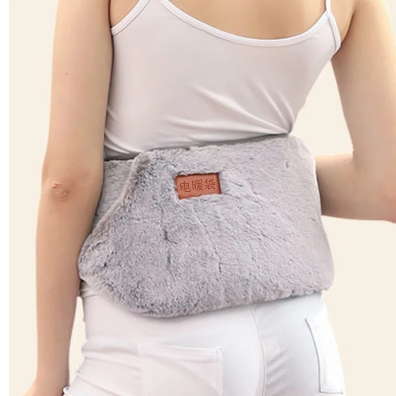 1pc Hot Water Bottle, Electric Heating Belt For Baby, Hand & Waist Warming,  Explosion-Proof, With Dual Plug