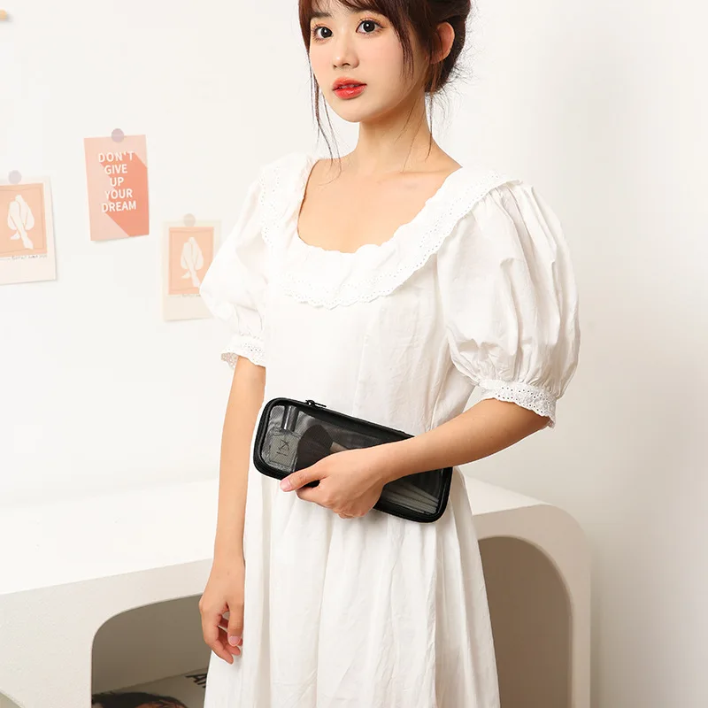 메쉬 Dopp 키트 파우치 워시 보관 액세서리, 메이크업 브러쉬 여행 케이스, 화장품 세면 용품 가방 정리함, 남성 여성 미용 도구