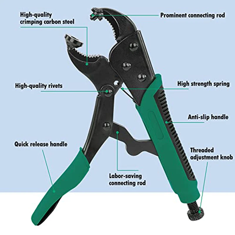 Snap Fasteners Kit Heavy Duty Snap Pliers for Metal Snaps Canvas Kit Tool with 2 Dies for Repairing Boat Covers Canvas