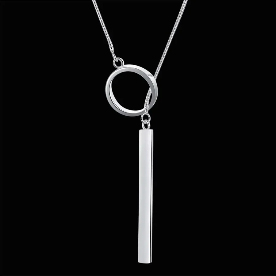 

925 Silver Necklace Jewelry Wholesale High Quality Fashion Charm Women Classic Personality Wedding 45cm