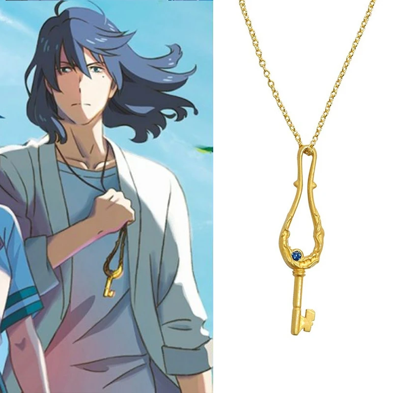 

Anime Suzume No Tojimari Necklace Key Pendant Necklaces For Women And Men Jewelry Fans Gifts