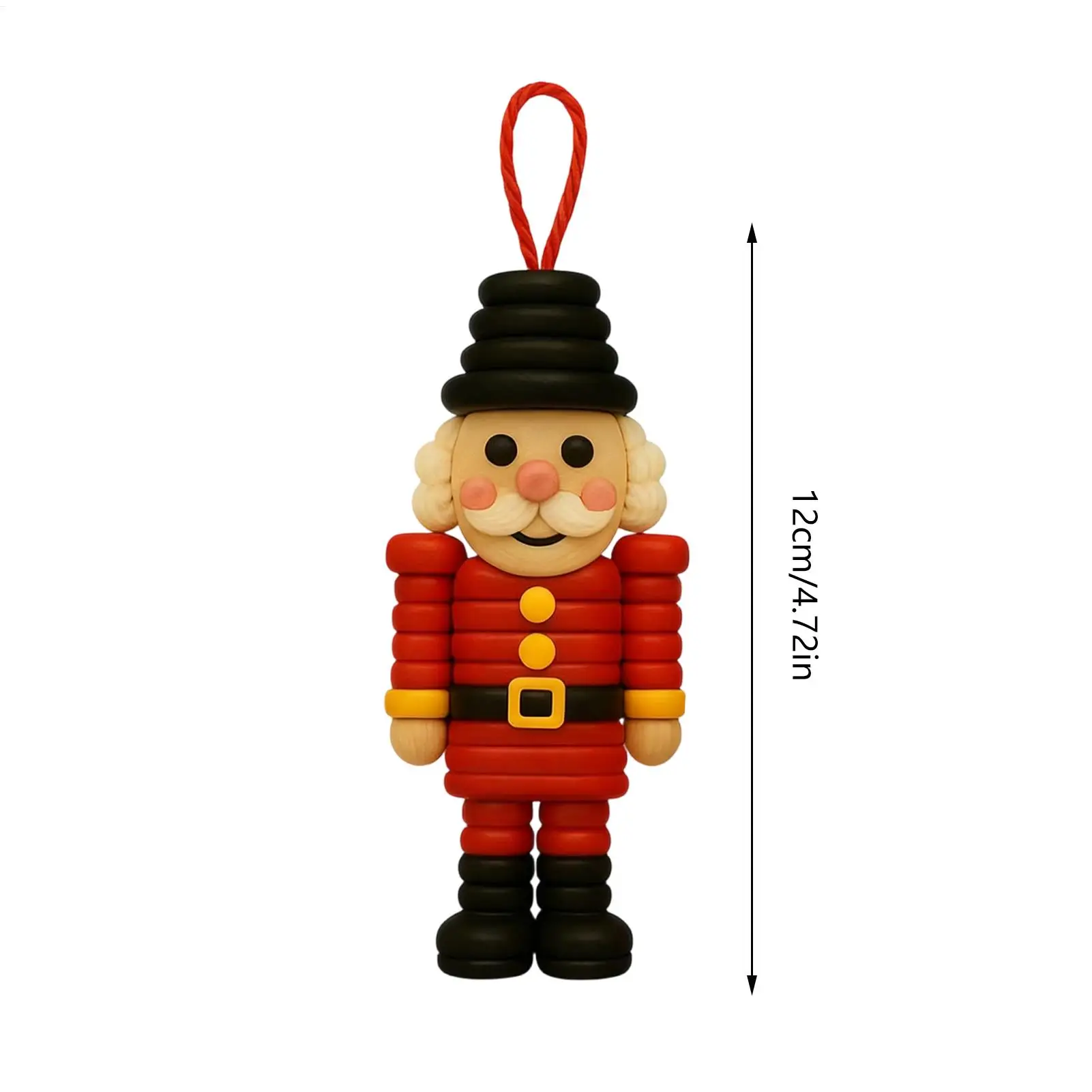 Button Christmas Tree Ornament Kits Nutcracker Charm Crafts Christmas Buttons For Sewing For Holiday Family Tree Door Children 3