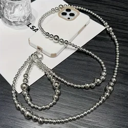 Festive Silver Beaded Hanging Rope - Perfect (Silvery)