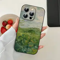 Van Gogh Monet Oil Painting Black Phone Case - iPhone 12 (Z1)