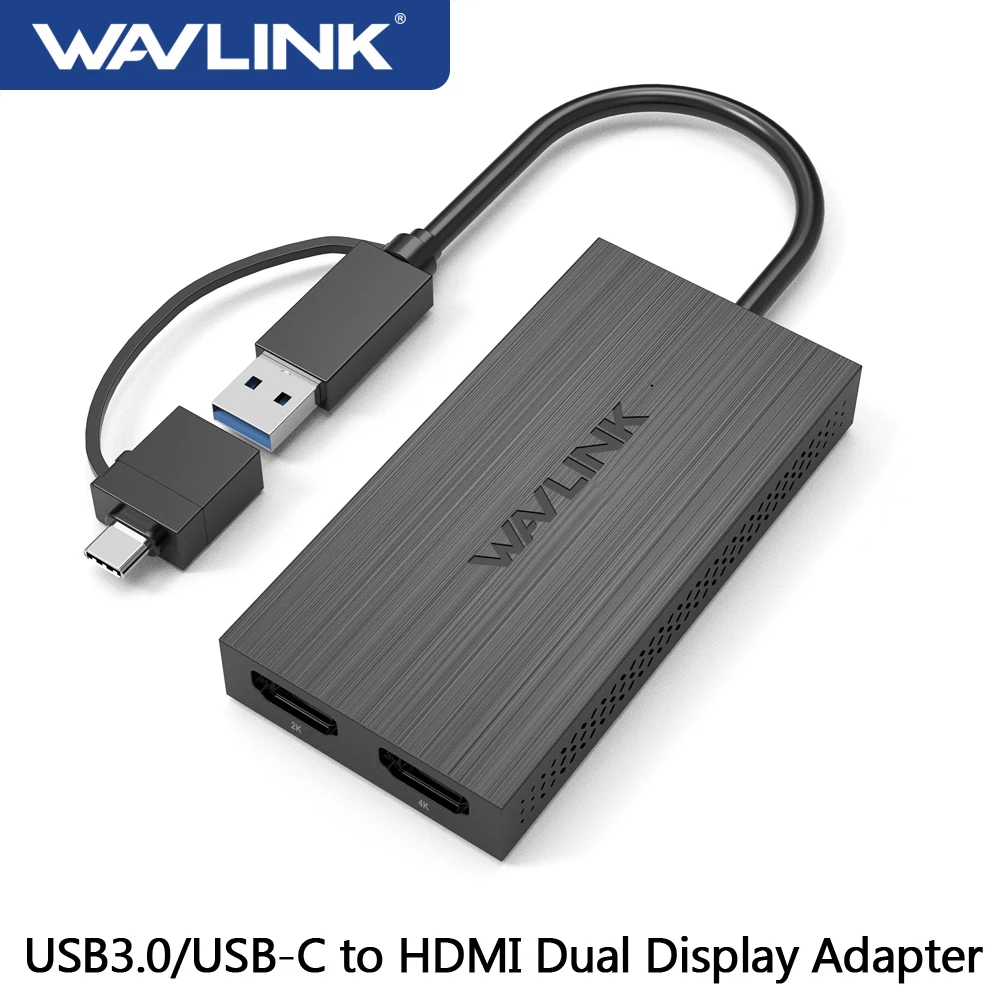 Plugable Adaptador USB C a HDMI, adaptador de gráficos de video universal  para Mac y Windows USB 3.0 y USB-C, extiende un monitor HDMI hasta 1080p a