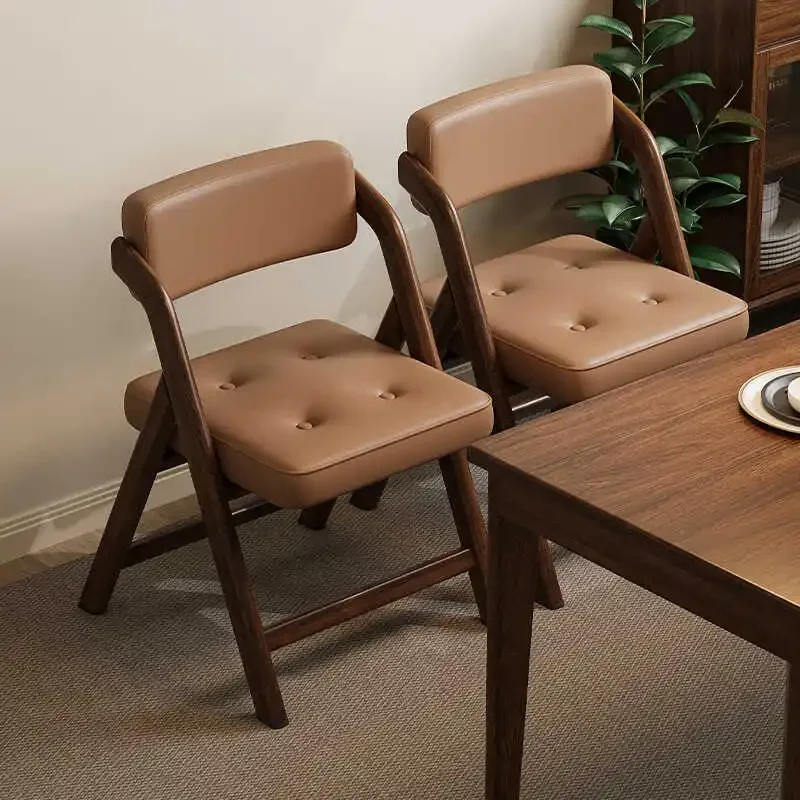 Folding Kitchen Furniture Dining Chairs Household Living Room Backrest Office Desk Chair Cadeiroes De Sala Leisure Chess Chairs