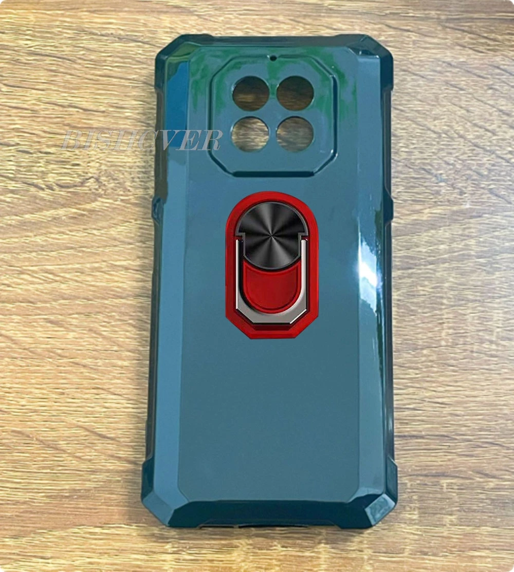 Durable Silicone Phone Case with Back Ring Holder