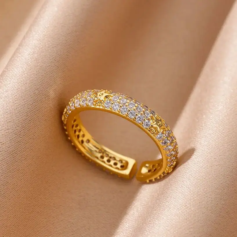 Luxury Zircon Geometric Rings For Women