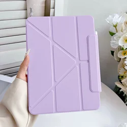 Versatile Multi - Folding Smart Tablet Cover - Protective Case for Pro 11 2018 - 2022 (PURPLE)