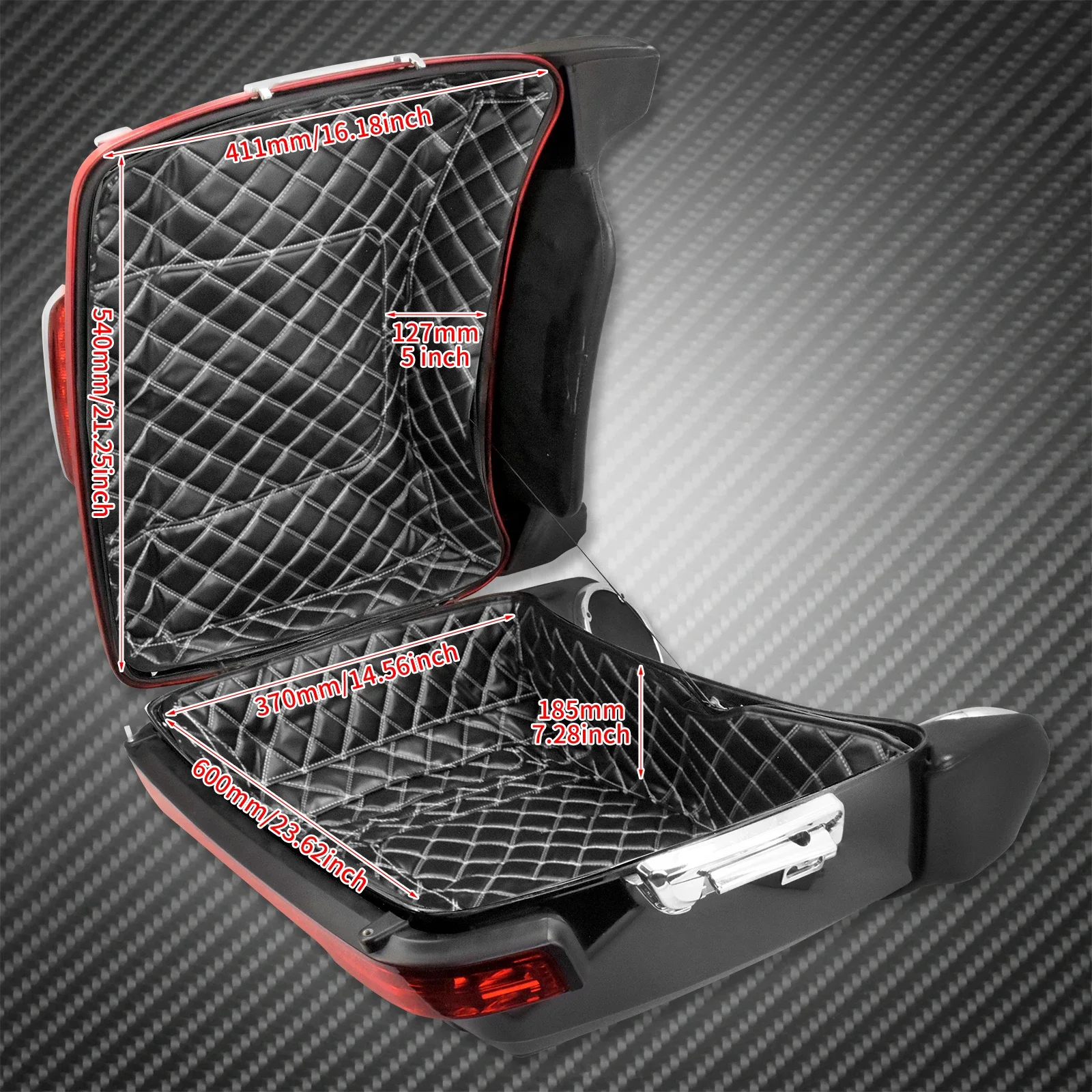 Motorcycle Pack Trunk Carpet Liner Leather Bags Inserts Inner Pad For  Harley Touring Limited CVO Electra Street Road Glide FLHR - AliExpress, image size:1600x1600