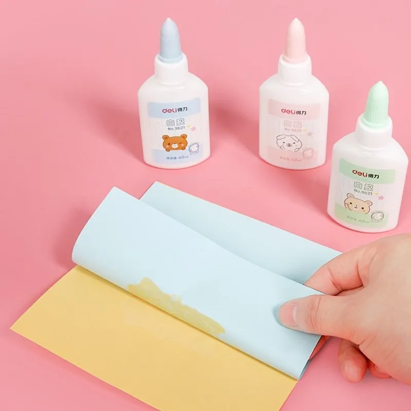 1pc Deli Cute 35ml Clear Liquid Glue School Office Supply Business Bonding  Tool Child Creative Stationery Gift Handmade Adhesive - Adhesives & Glue -  AliExpress