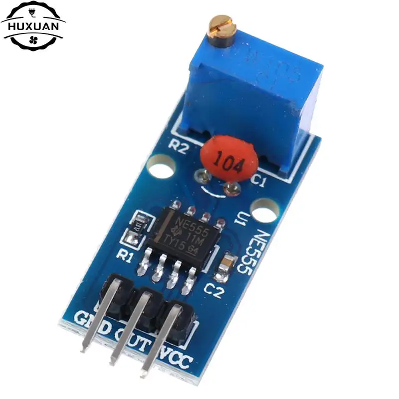 1pc 5V-12V NE555 Frequency Adjustable Pulse Generator Module NE555 Chip 3*1.5cm 6