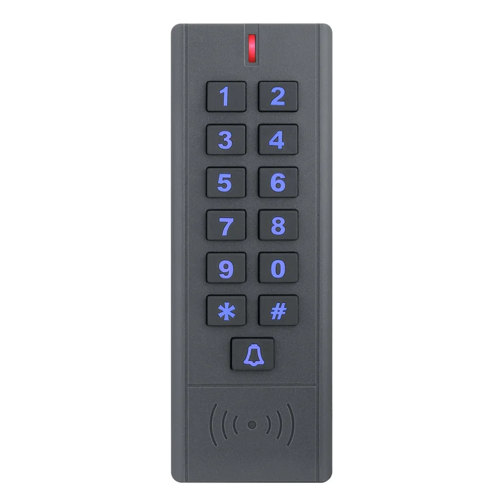 

A9-D-EM 1000 User IP67 Waterproof Access Control Keypad 125KHz RFID Card Access Controller Door Opener System Wiegand DC 12V-24V