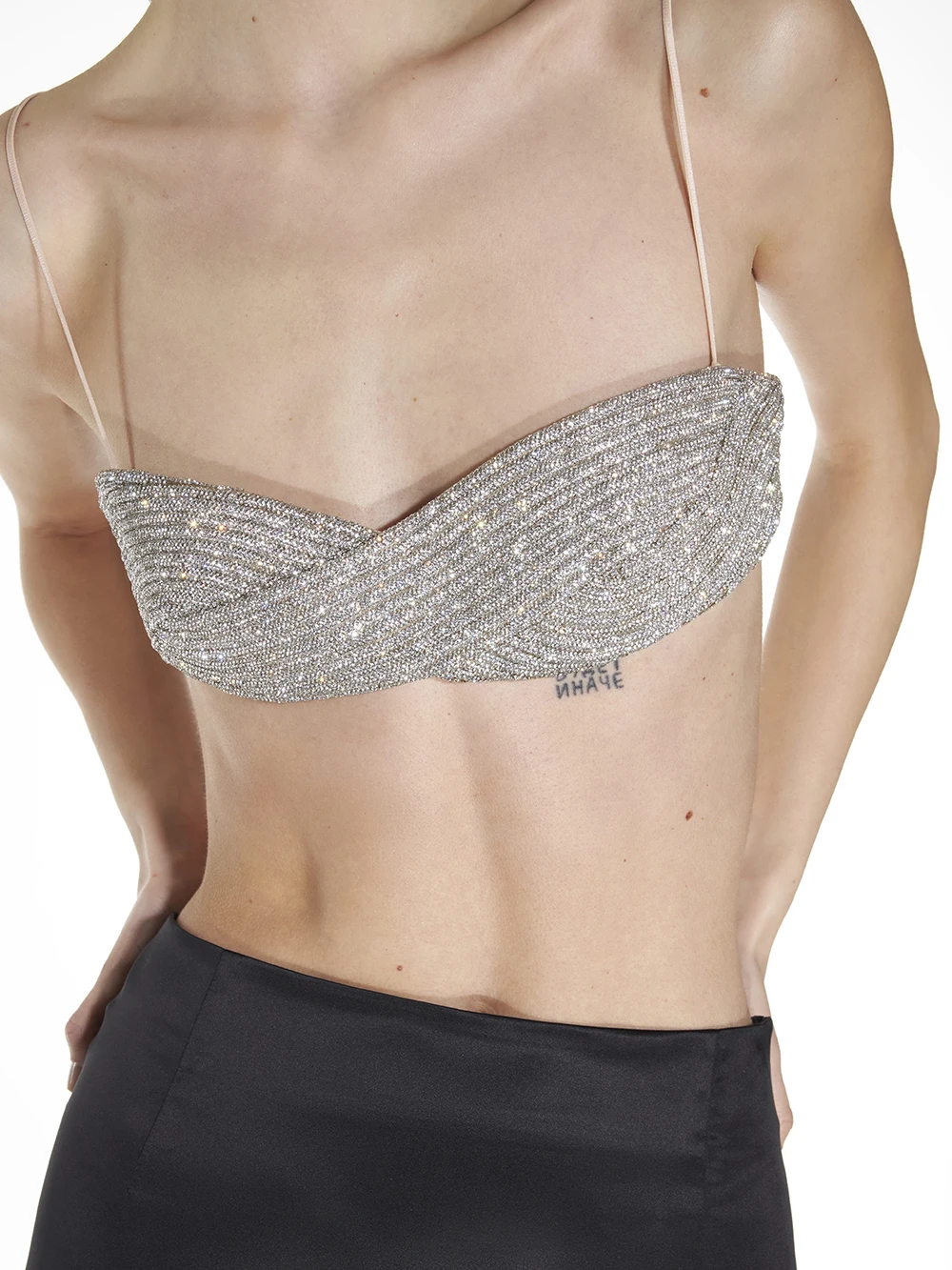 

2023 New Spring Fashion Sexy Women's Short Tank Tops Sleeveless Camisole Diamonds Solid Color Sleeveless Bras Female