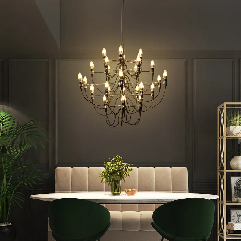 

2024 Modern Stairwell Pendant lamp Bedroom Designer Chandelier Light Fixture For Hall Hotel