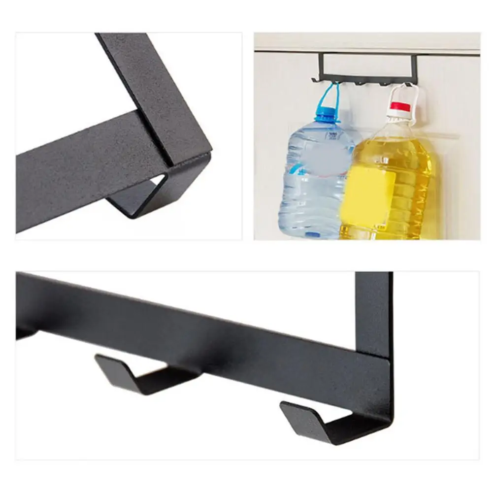 

Household Back Door Hook Multi-functional Clothes Bags Storage Hooks Organizer Bathroom Coats Towel Scarves Hanger Rack Hat D7d9