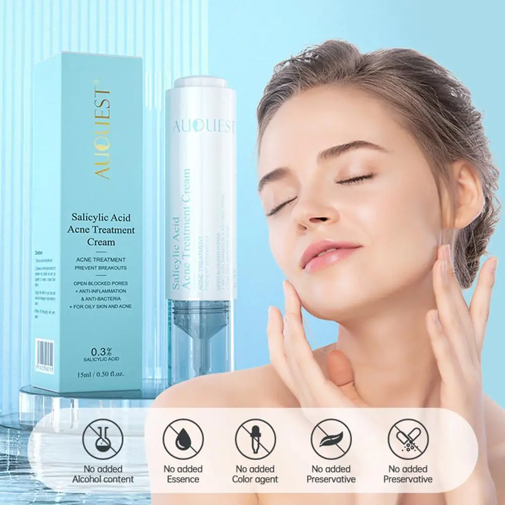 15ml Salicylic Acid Acne Cream Facial Fight Black Spots Acne Pimple Marker Remedy Salicylic Acid