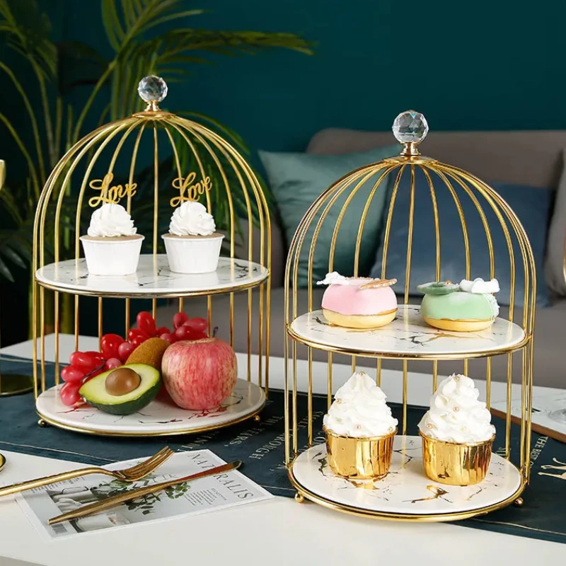 

Керамическая подставка для торта для украшения десертного стола, многоярусный поднос, полка для десертов для послеобеденного чая