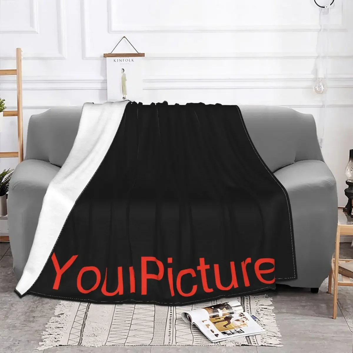 Your Picture Blanket Cover Coral Fleece Plush Customized DIY Print on Demand Dropshipping Warm Throw Blankets for Bed Bedspread 2