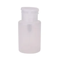 Bouteille à pompe vide portable de 210 ml, rose/transparente, distributeur de liquide pour dissolvant de vernis à ongles 5