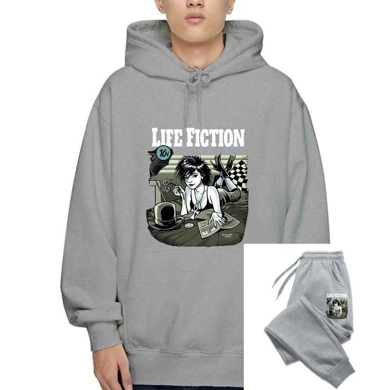 

The Sandman Hoody Comics 100% Cotton 100% Cotton Digital Print High Quality Pullover Pullover Death Quote SweaHoody Sweatshirt H