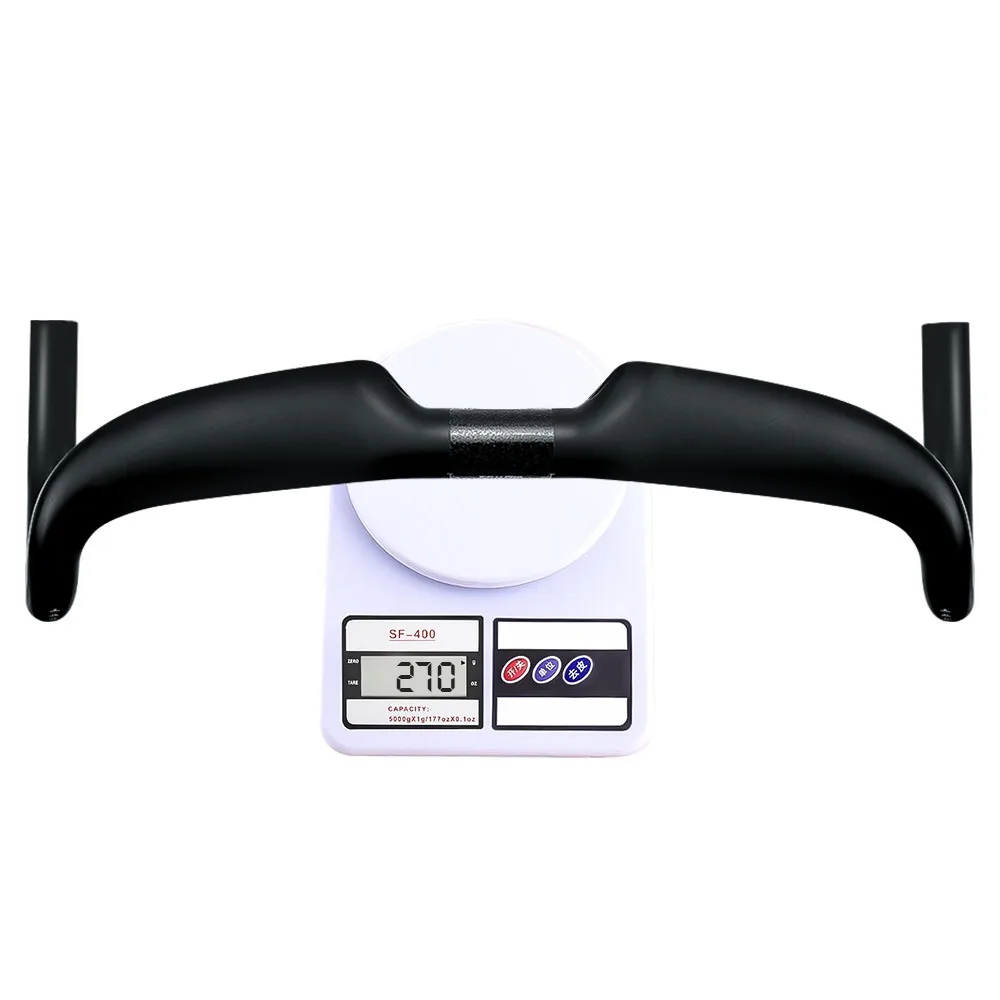 BALUGOE Full Internal Wiring Professional Competition Grade Competitive All Carbon Fiber Handle Road Bike Handle Black