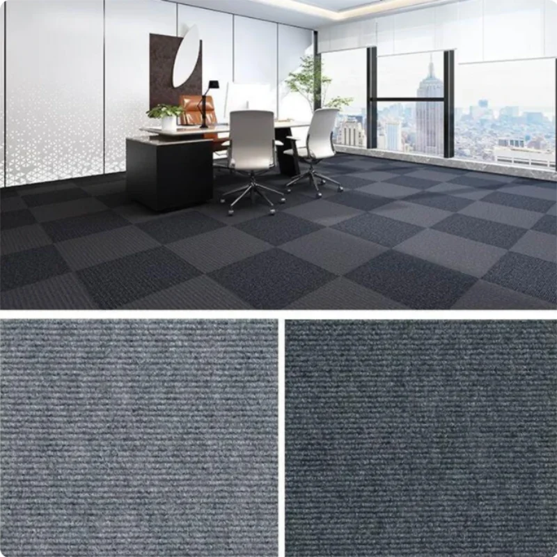 

200/400Pcs Self-adhesive Carpet Mats DIY Decor 30x30Cm Square Splicing Carpet For Home Office Floors Staircase Muted Rugs Mat