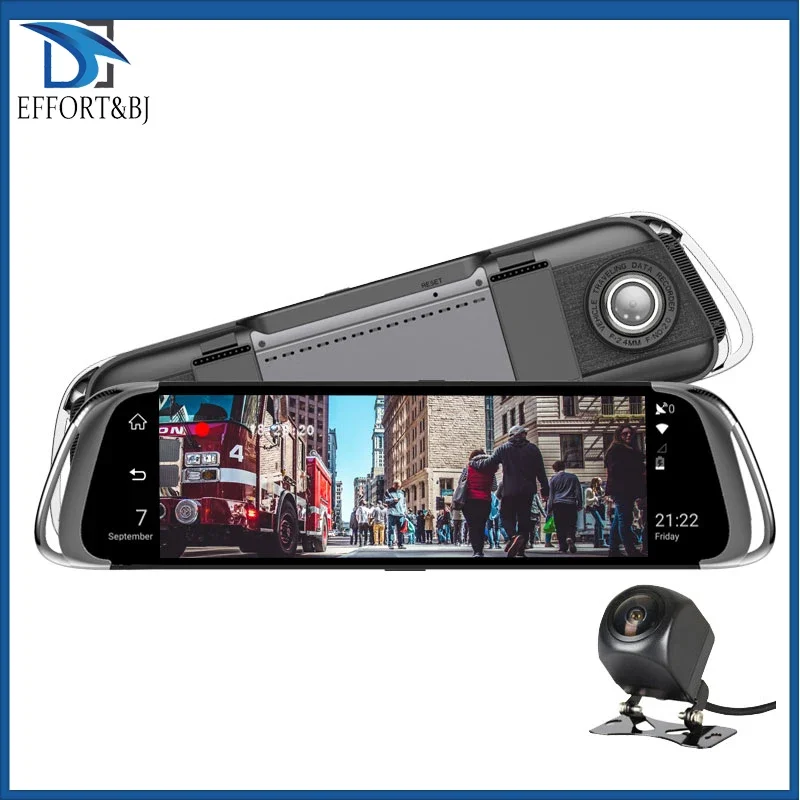 10"Streaming Rearview Mirror Car DVR 4G 1080P Dash Cam Video Recorder ADAS GPS Navigation Auto Registrar Car Camera