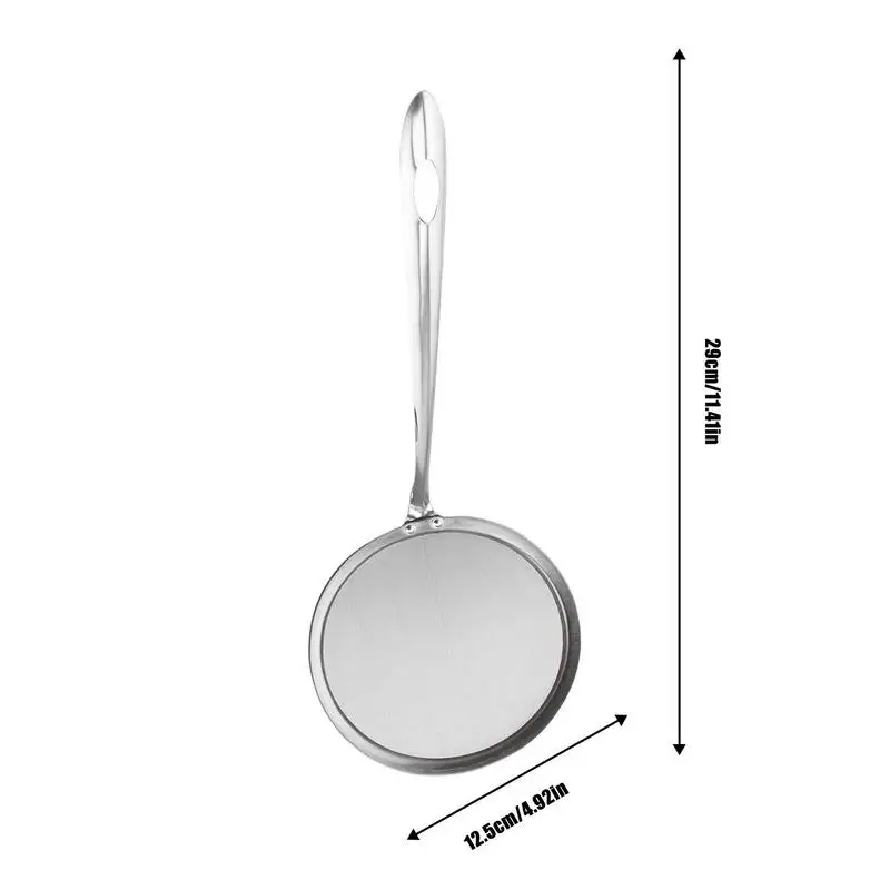 Colino Cucchiaio da cucina Skimmer Cucchiaio 10.83-in acciaio inox in acciaio inox Slotted Colaward Famiglia ispessiata SOCKER SOULING SOLUTORE PER FILTRE ACQUA POT HOT POT PESCIO ROE Gadget da cucina