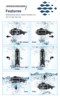 Electric Submarine Boat Underwater Diving Model Mini Playing Wireless Remote Control Model Boat Racing Toy Gift RC Toy Gifts 4