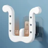 U-shaped Slipper Rack Wall Mounted Perforated Toilet Drainage Storage Rack Bathroom Wall Storage Sandal Rack Bathroom 5