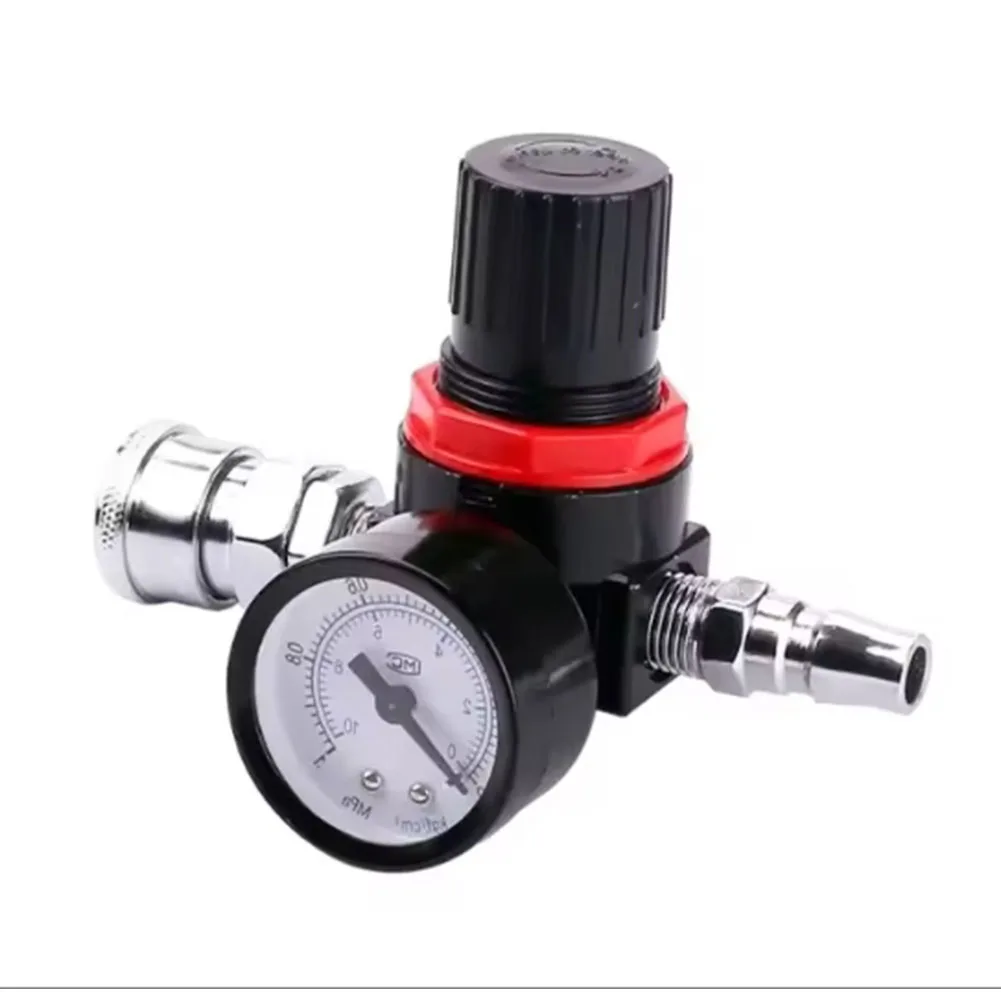 AR2000 Air Pressure Regulator With Pressure Gauge G1/4 Aluminum Alloy Regulating Valve SM+PM20 Processing Device
