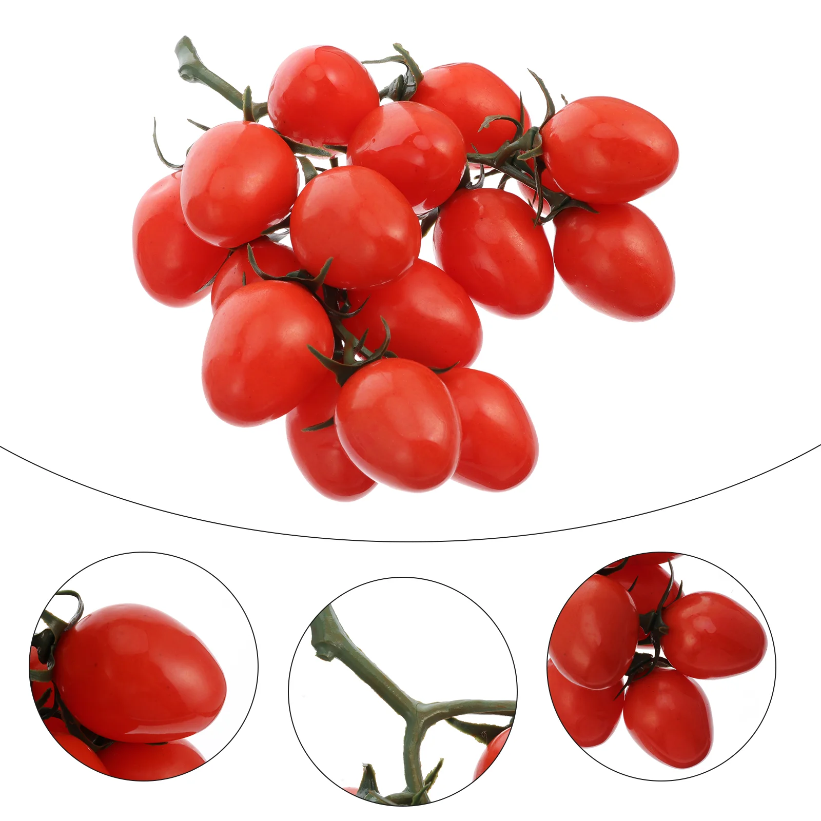 Plant Simulated Fruit Skewers Foam Fake Props Cherry Tomatoes Artificial Home Decor Red Lifelike Dinner Party