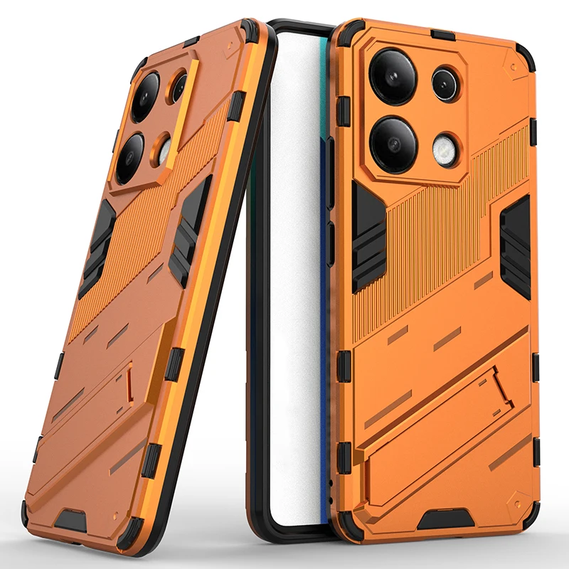 Durable Armored Shockproof Phone Case with Stand - Soft TPU & Hard PC Protection