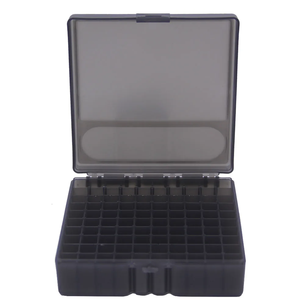 50/100 Runden Taktische Kugel Box 9mm/.223/.38Super Pistole Gewehr Munition Tragen Lagerung Box Flip-Top Kugeln fall Jagd Zubehör – Detail 24