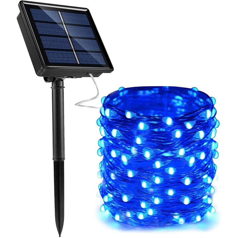 Solar-Powered Waterproof Fairy String Lights with 8 Lighting Modes
