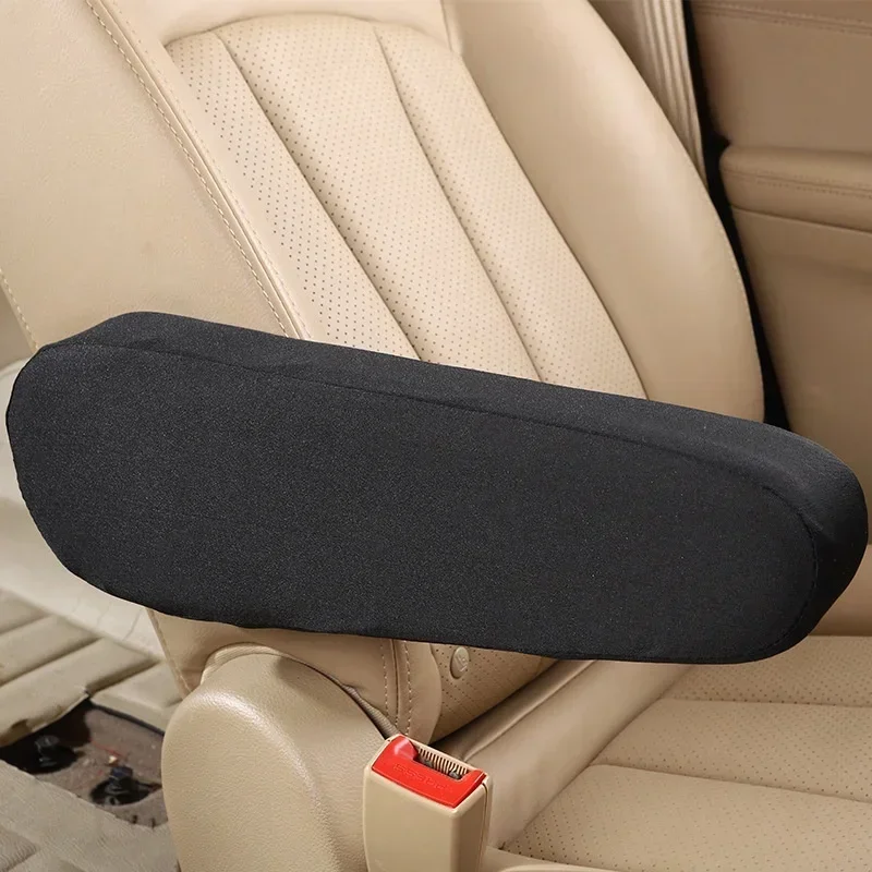 Universal Car Seat Armrest Cover - Soft & Comfortable Elastic Cloth Protector, Dust-Proof Interior Accessory