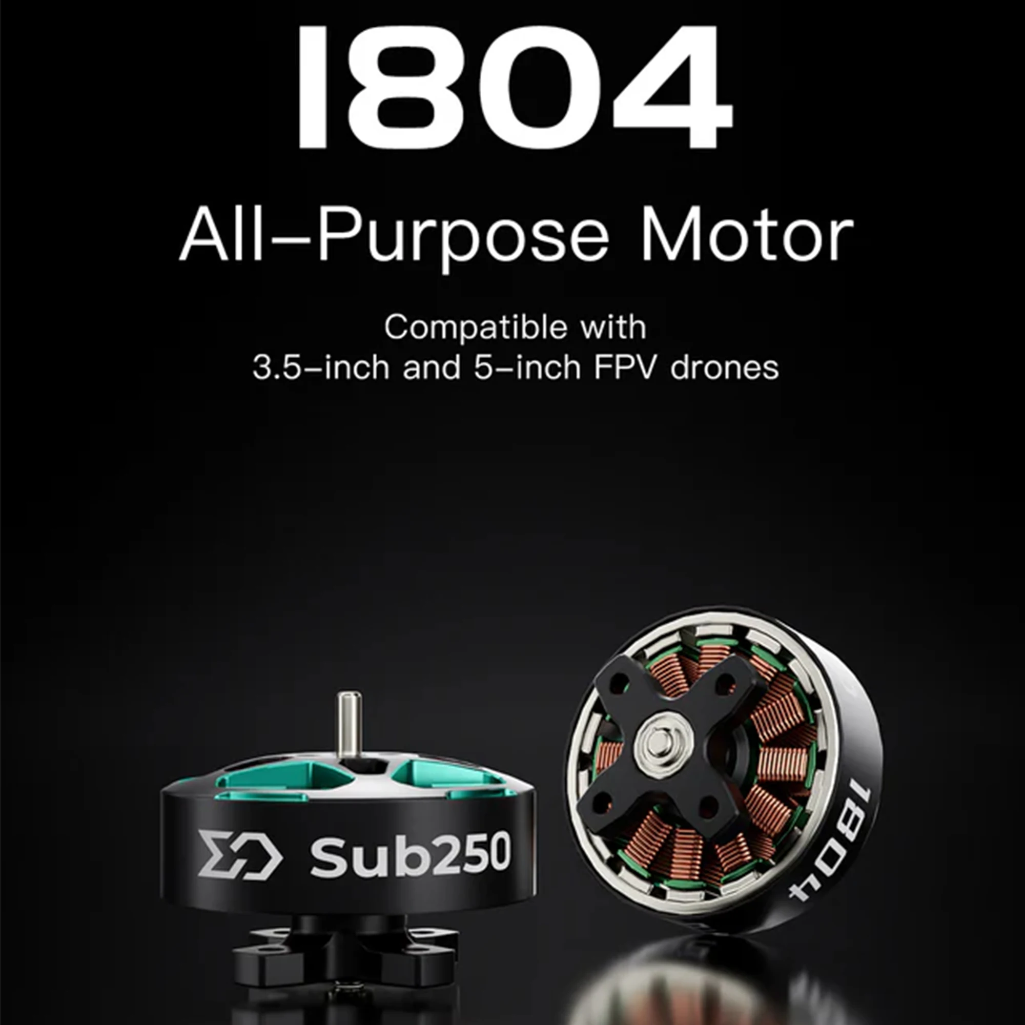 Moteur Brushless 3450KV/2450KV pour Drone FPV Micro 13g
