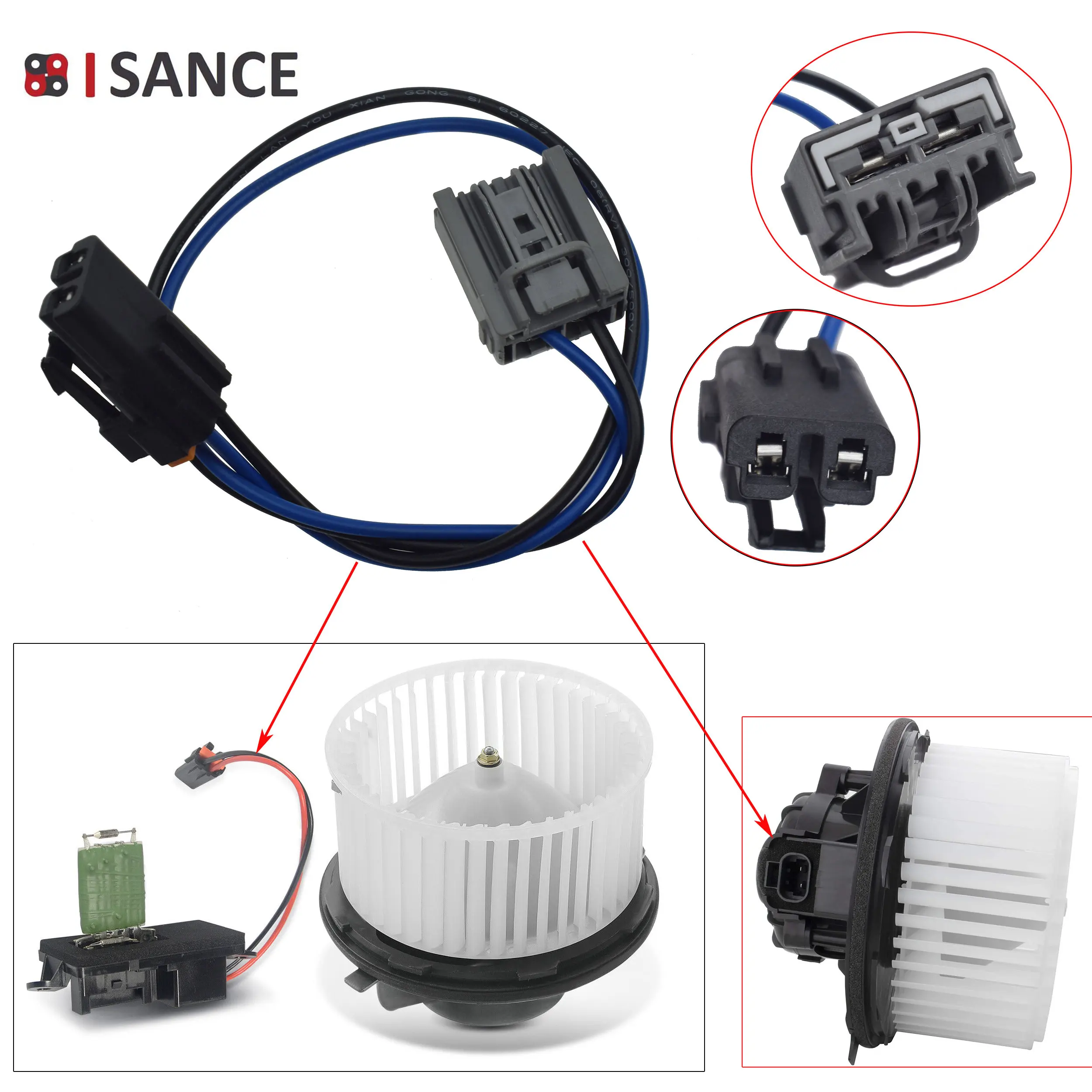 A/C Heater Blower Motor – Fits Chevy Silverado, GMC Sierra, Yukon, Cadillac Tahoe – Replaces 12821762 / 75748