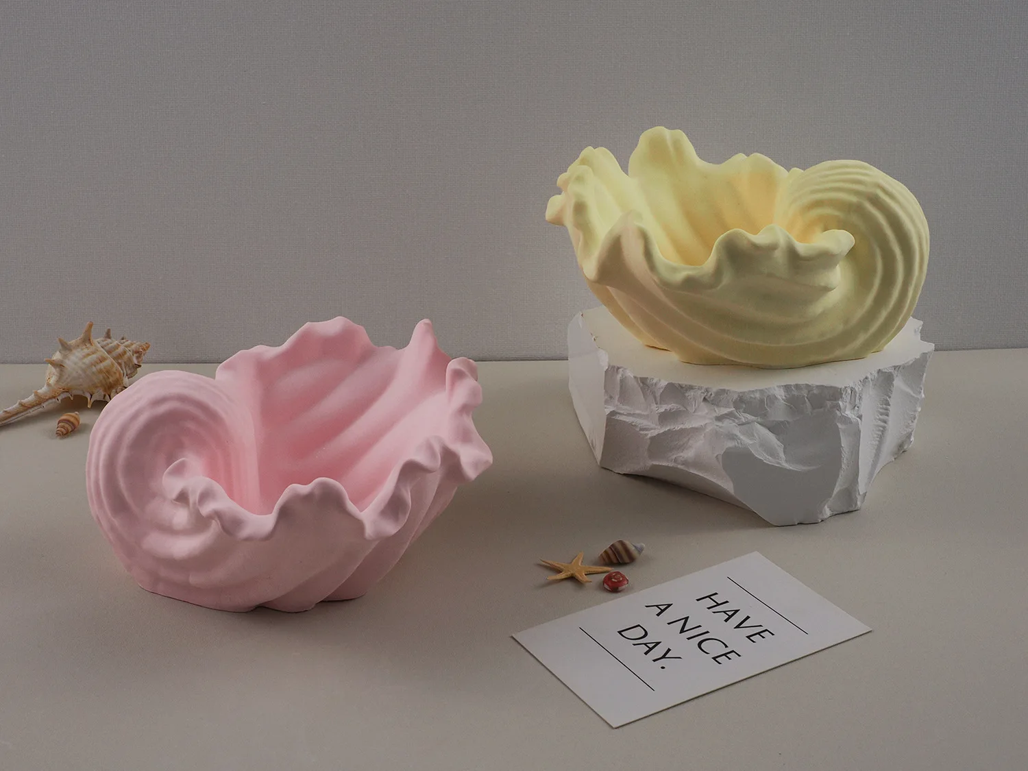 Description Picture 6 of itemConch Candle Jar Silicone Molds DIY Handmade Scented Wax Jewelry Storage Box Making Molds Plaster Cement Mould Home Decor Crafts