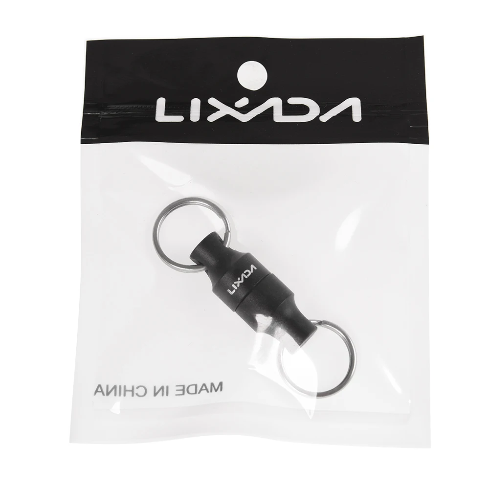 Lixada Fly Fishing Magnetic Net Release Holder Keeper Magnet Clip Landing Net Connector with Coiled Lanyard