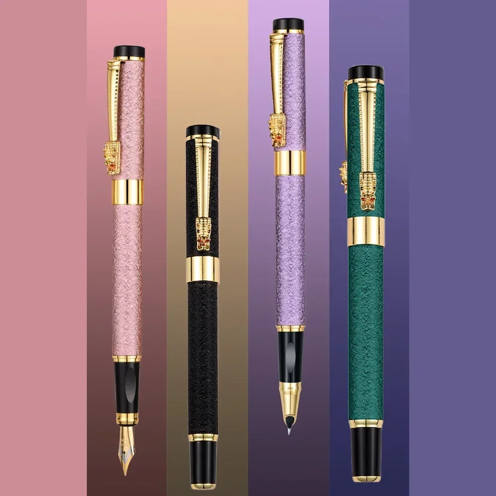 New Style High-end Metal Signature Fountain Pen Primary Student Graduation Gift Pens Business Office Writing Supplies Stationery 4