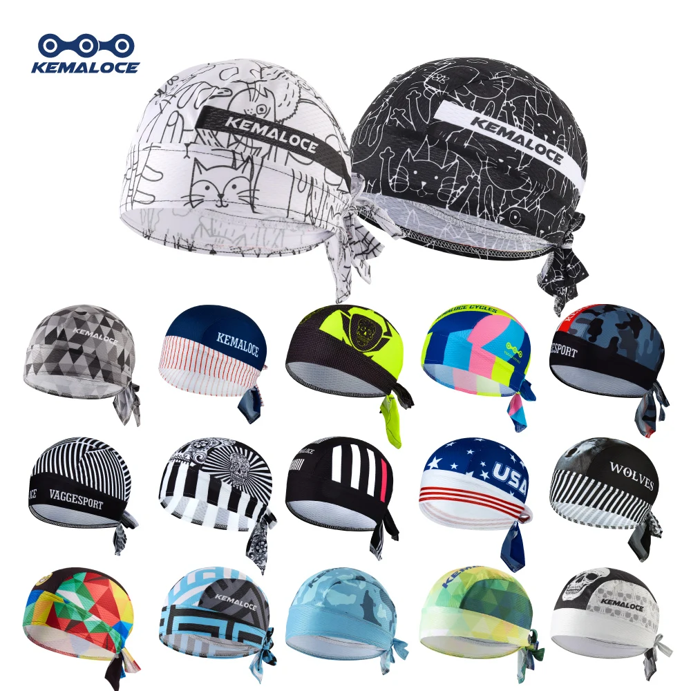 Cycling Cap Cycling Hat UV Protection Cycling Cap Team Men Summer Full Sublimation MTB Bike Scarf Bicycle Hat Cycle Bandana