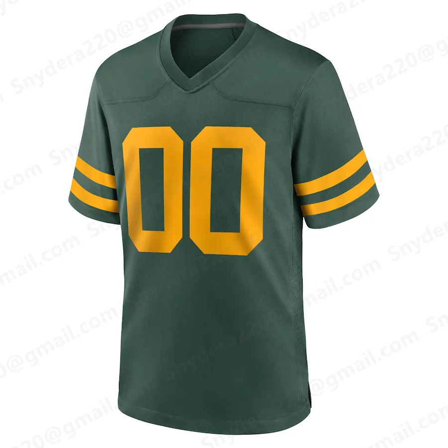 Custom 2024/25 Stitched Letters And Numbers Packers Green Training Jersey Rugby Uniform for Adult&Kid