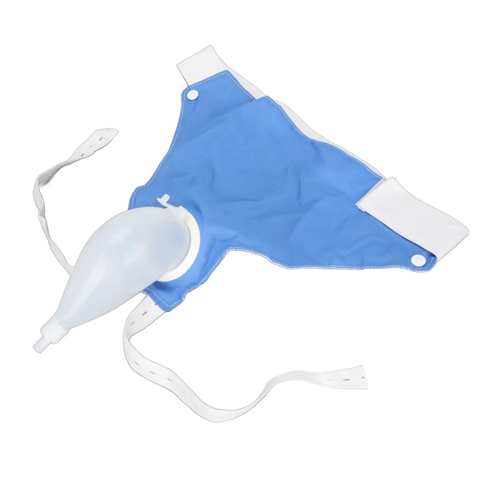 Men Wearable Urine Drainage Bag Silicone Urinal Collector Pee Holder with Catheter 1000ML 2000ML Male Incontinence Bedridden