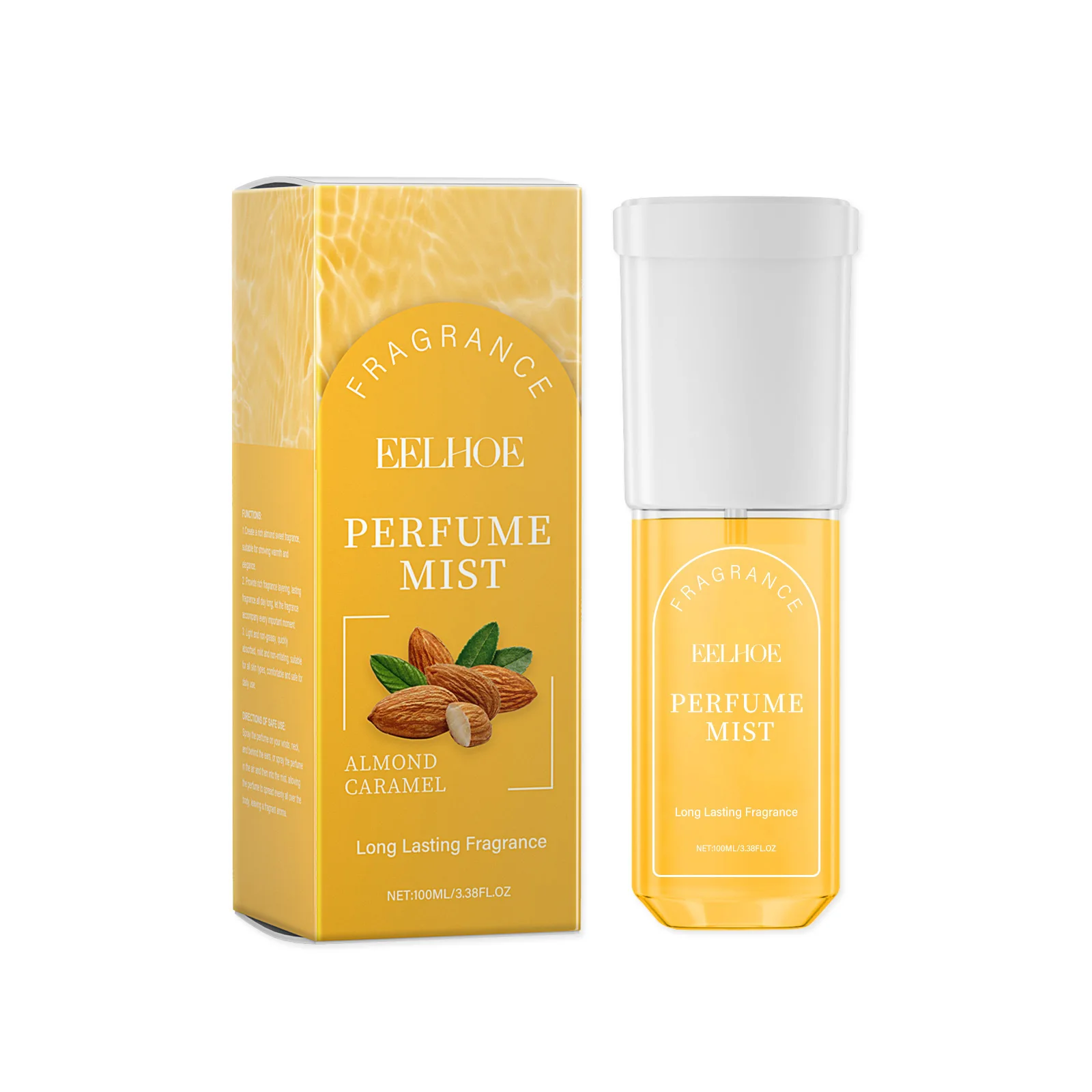Almond Caramel Body Perfume Spray Lasting fragrance Natural mild not pungent niche perfume