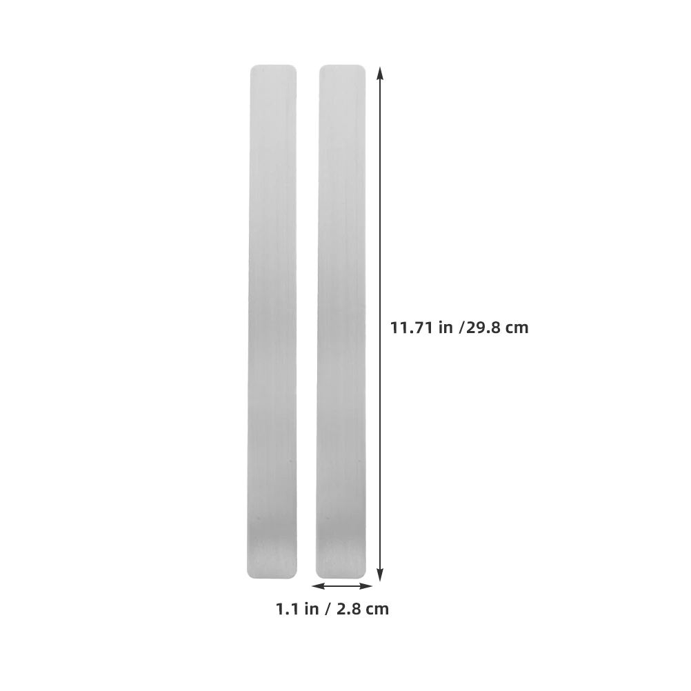 4pcs Bulletin Strips Self Adhesive Frameless Iron Bulletin Board Bar with Adhesive Backing Photo Notes Office School Home decor