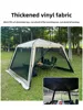 Silver Coated Camping Tent Outdoor Canopy Quick Open Aluminum Pole Beach Fishing Mosquito Net Sunshade Shelter Portable Trave...